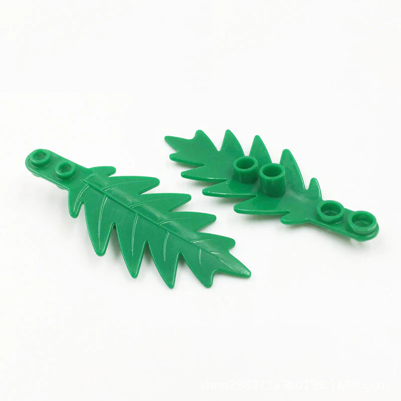 10pcs 8*3 palm leaf MOC bricks 6148 - Image 2
