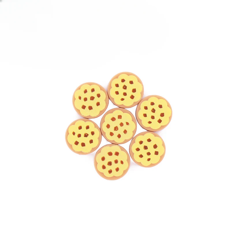 10pcs  98138 Tile Round 1 x 1 Printed Sushi Food Accessories - Image 2
