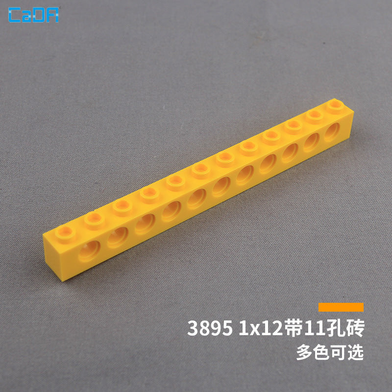 10pcs Cada 3895 Technic Brick 1x12 with Holes - Image 2