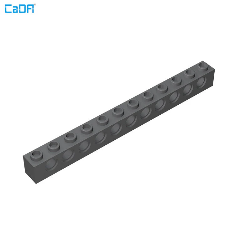 10pcs Cada 3895 Technic Brick 1x12 with Holes - Image 3