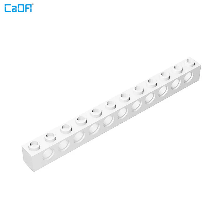 10pcs Cada 3895 Technic Brick 1x12 with Holes - Image 4