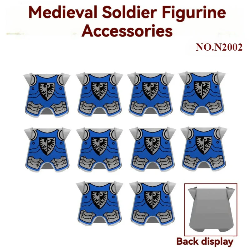 10pcs N2001-N2006 Medieval Soldier Minifigure Accessories - Image 3