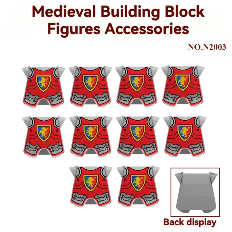 10pcs N2001-N2006 Medieval Soldier Minifigure Accessories - Image 4