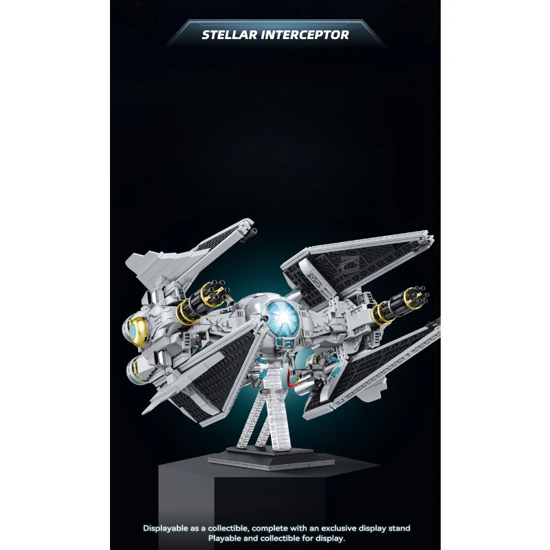 1109pcs ZAPE 98001 Stellar Interceptor - Image 2