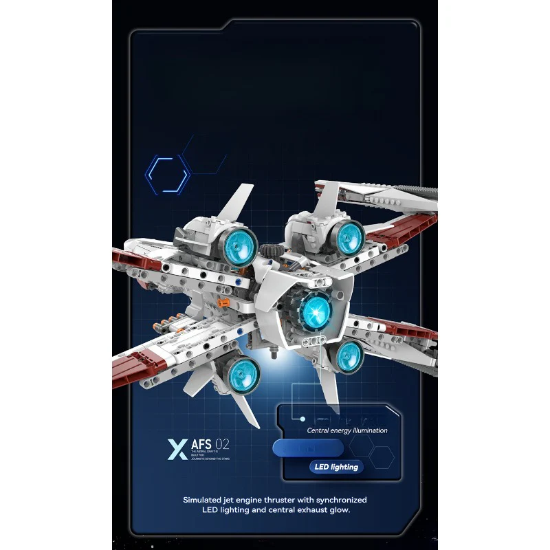 1109pcs ZAPE 98003 X-Fighter - Image 4