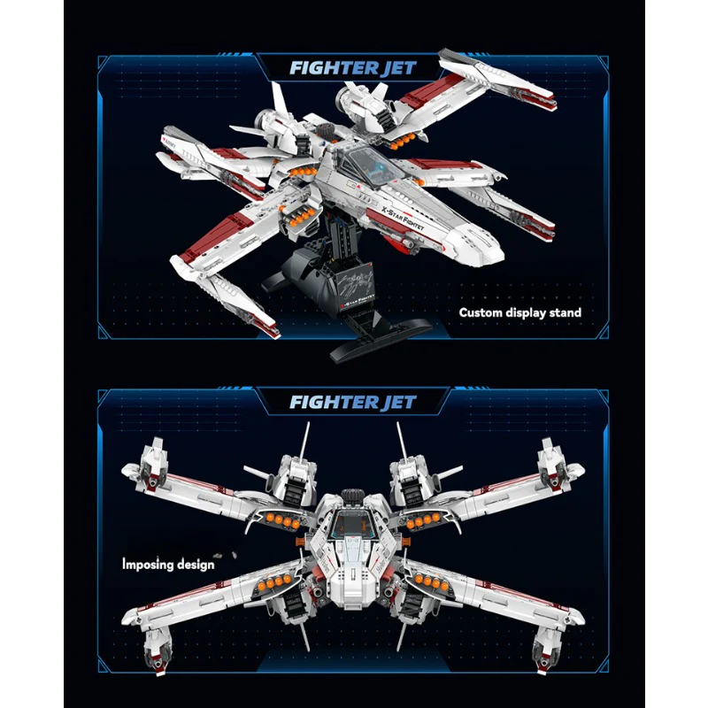 1109pcs ZAPE 98003 X-Fighter - Image 7