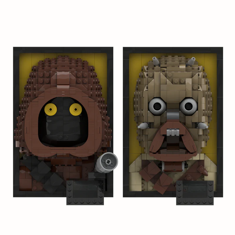 1116pcs MOC-77355 Tatooine 3D Frames - Tusken Raider and Jawa - Image 2