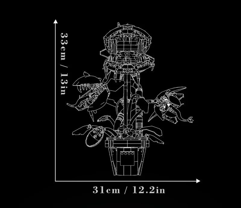 1118pcs KQIBOXXR KQ401 Carnivorous Plant Potted - Image 3