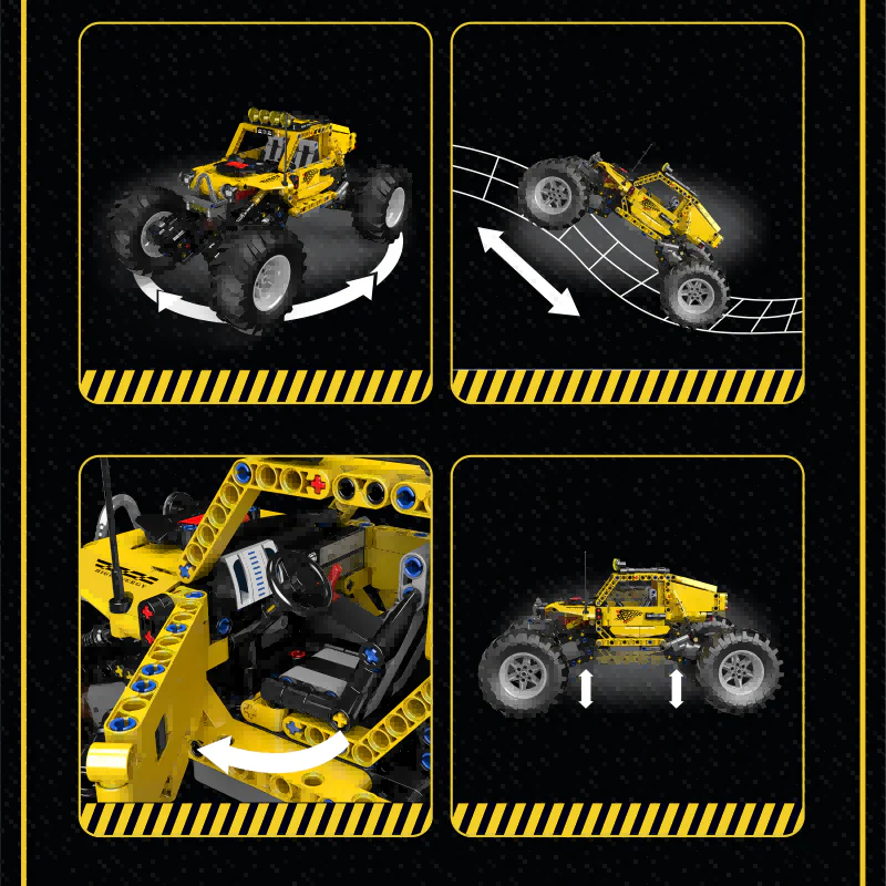 1120PCS Mouldking 18021 Bigfoot Climbing Car Dynamic Version - Image 2