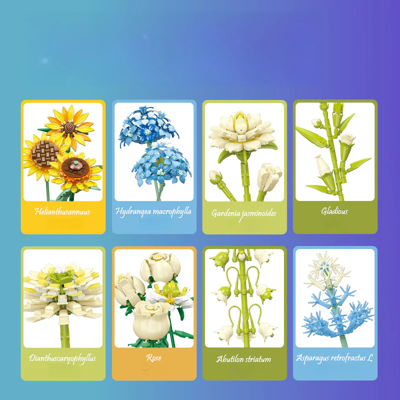 1124pcs JIESTAR JJ9196 Sunflower Bouquet - Image 5
