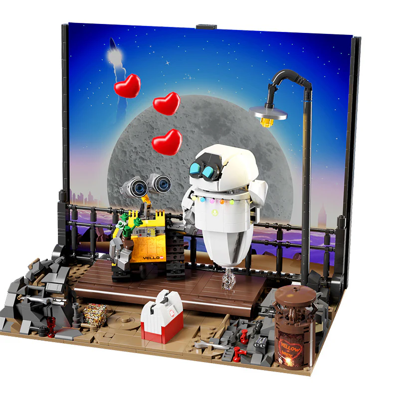 1128pcs L8003 Robot Love Wall and Eva - Image 6