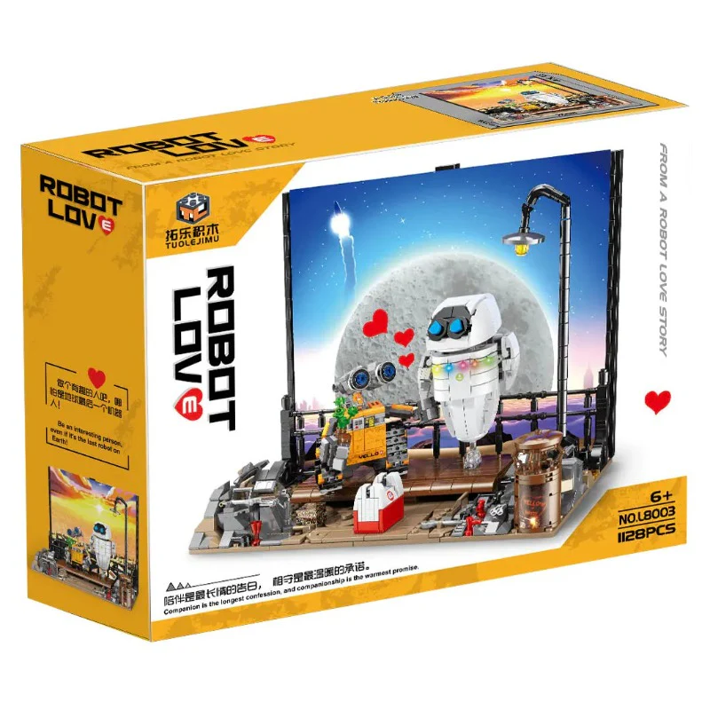 1128pcs L8003 Robot Love Wall and Eva - Image 7