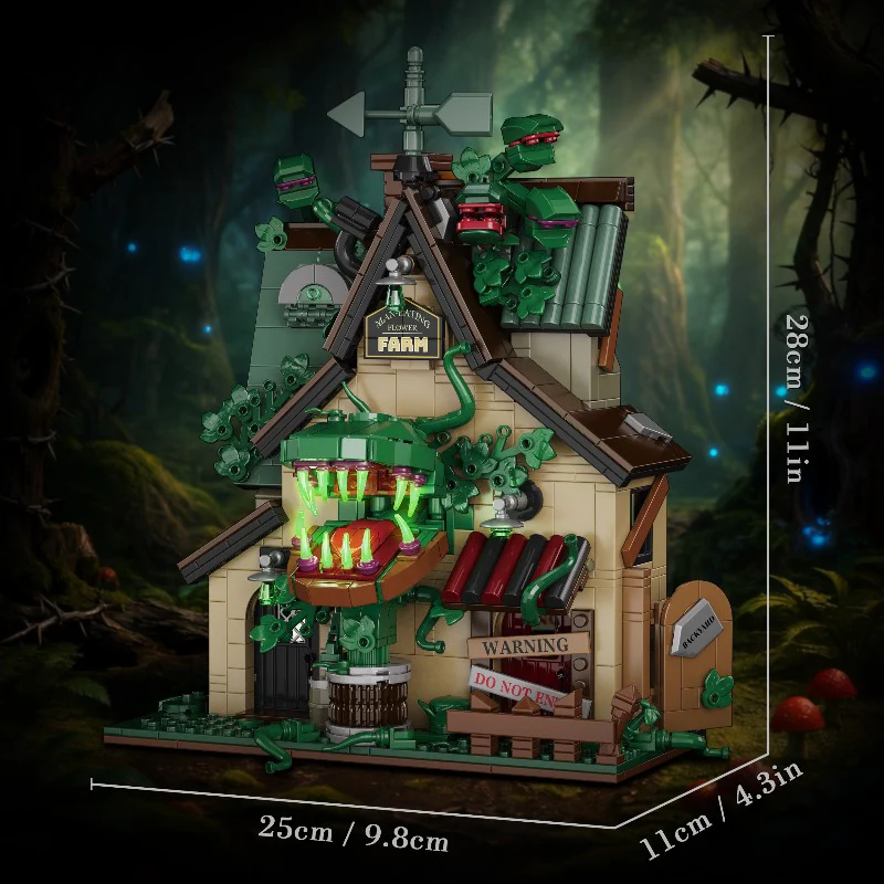 1128pcs MiYoo Carnivorous Plant Cottage - Image 4