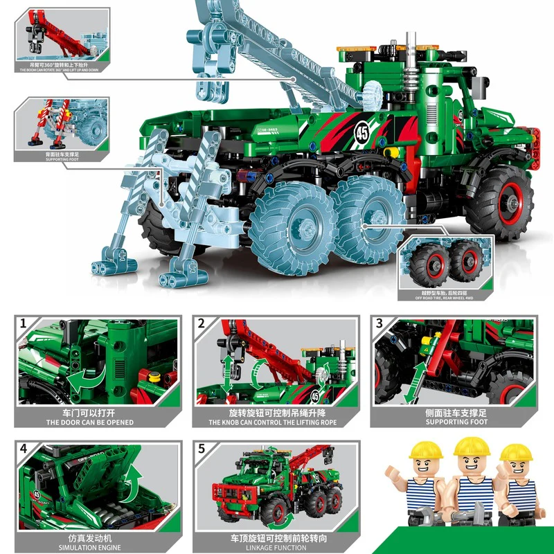 1135 PCS SEMBO 720940 6x6 All Terrain Tow Truck - Image 2