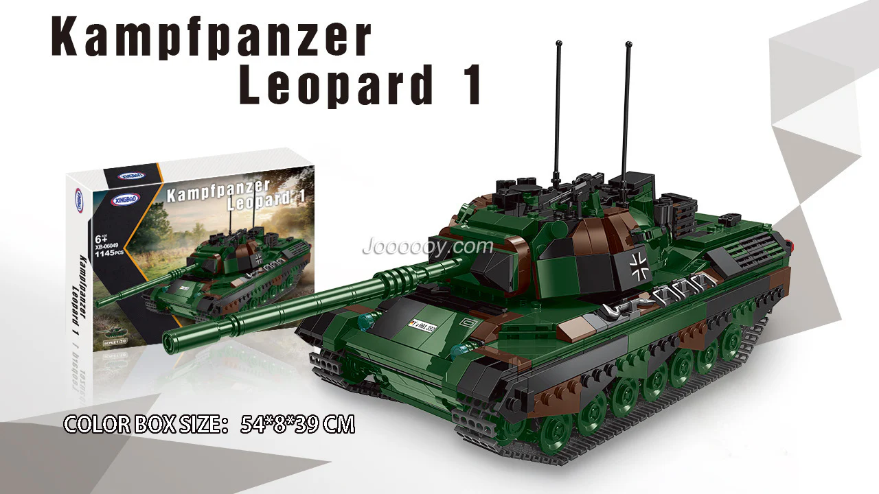 1145PCS XB06049 Leopard 1 main battle tank - Image 4