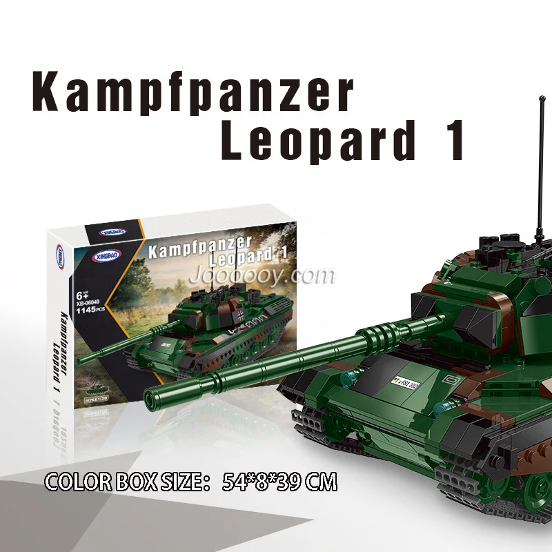 1145PCS XB06049 Leopard 1 main battle tank - Image 5