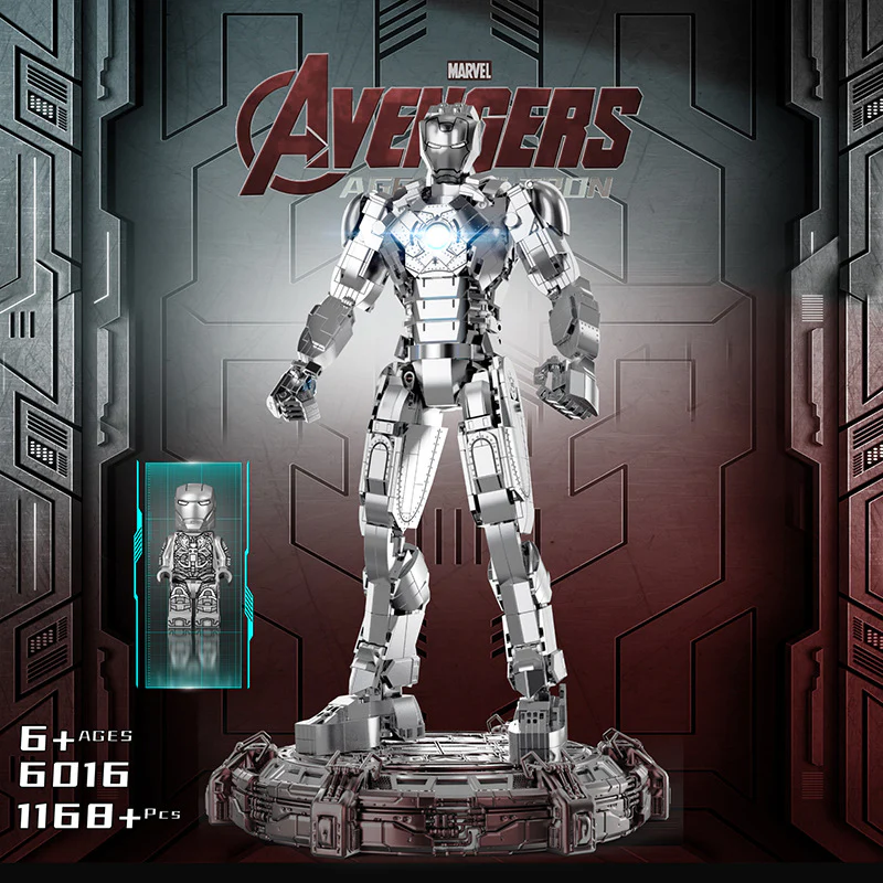 1168pcs 6016 Iron Hero