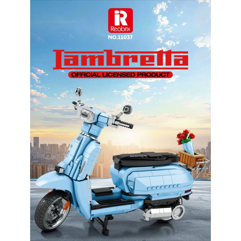 1169pcs Reobrix 11036 11037 Lambretta V200 1:5 - Image 2