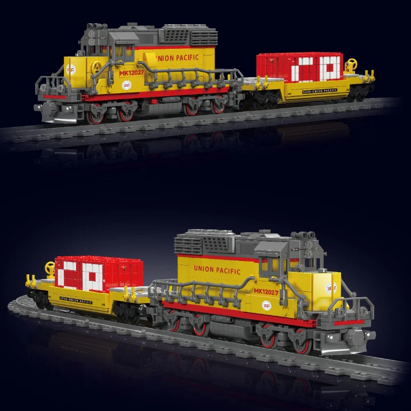 1257 pcs MouldKing 12027S EMD SD40-2 Diesel Locomotive-Dynamic(with PF) - Image 3