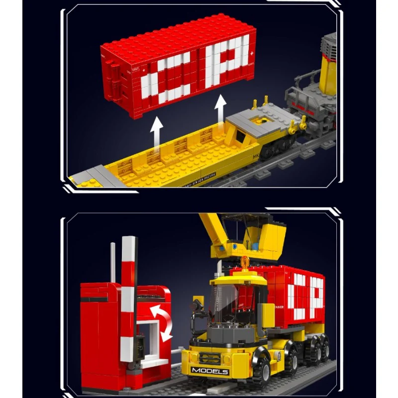 1257 pcs MouldKing 12027S EMD SD40-2 Diesel Locomotive-Dynamic(with PF) - Image 6
