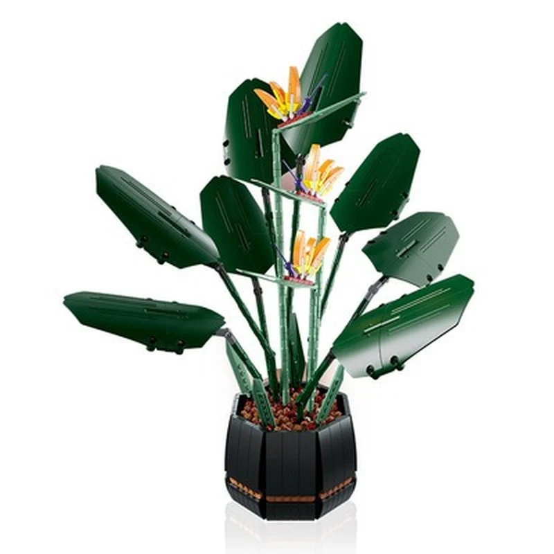 1173PCS 10298 Bird of paradise building blocks flower - Image 5