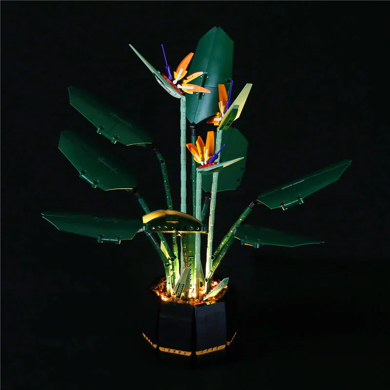 1173PCS 10298 Bird of paradise building blocks flower - Image 6
