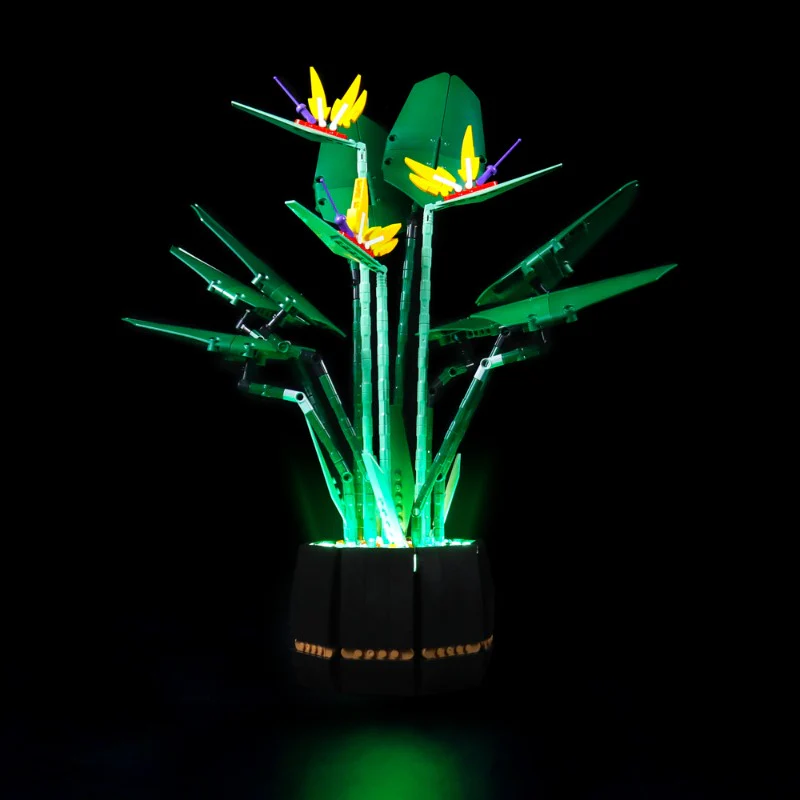 1173PCS 10298 Bird of paradise building blocks flower - Image 7