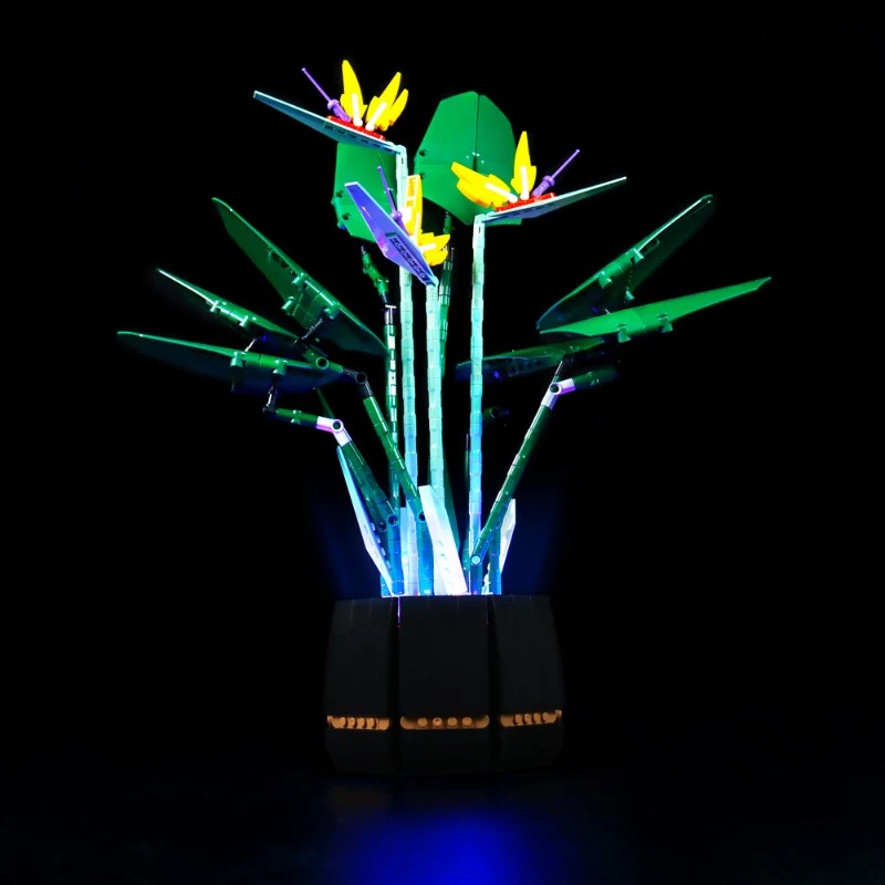 1173PCS 10298 Bird of paradise building blocks flower - Image 8