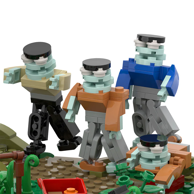 1189pcs MOC Walking Dead(Prison) - Image 7