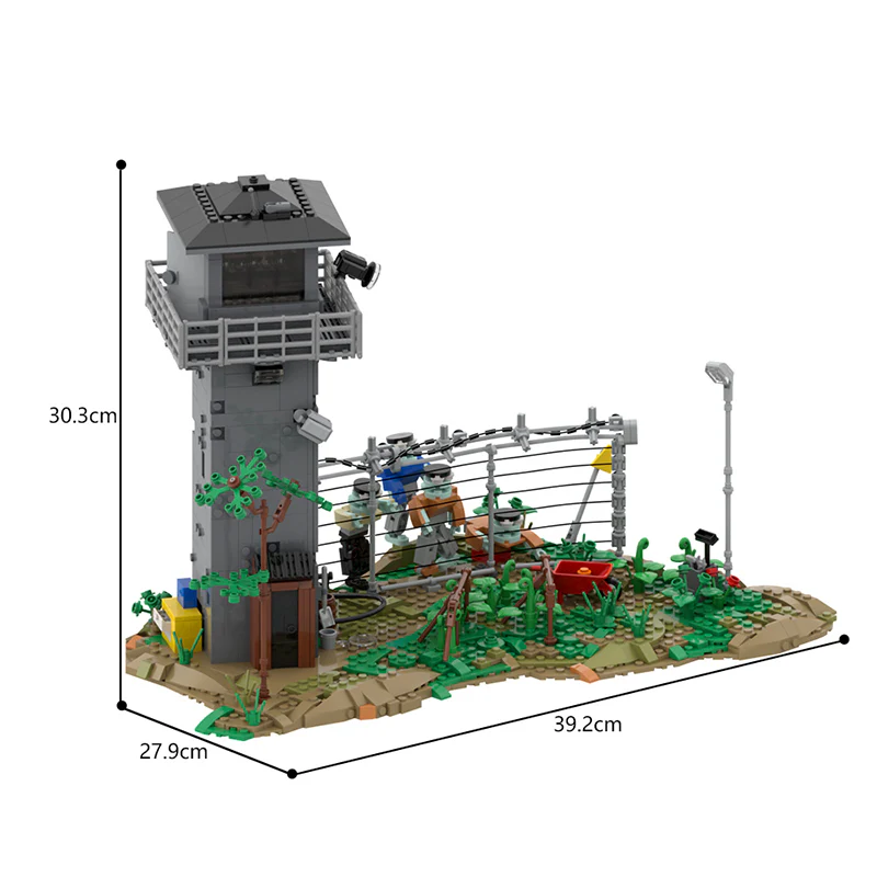 1189pcs MOC Walking Dead(Prison) - Image 8
