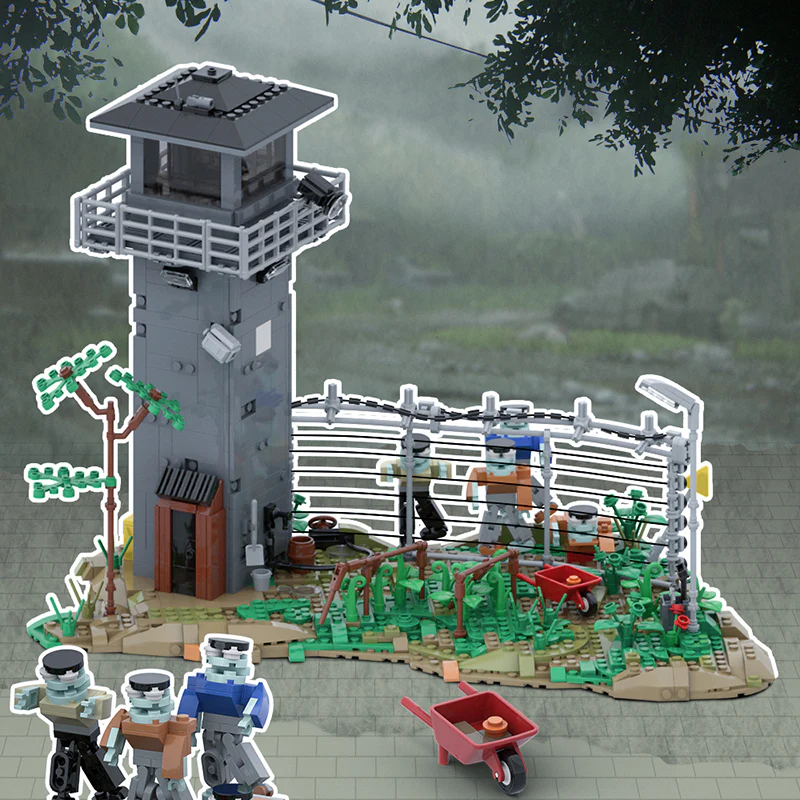 1189pcs MOC Walking Dead(Prison) - Image 9