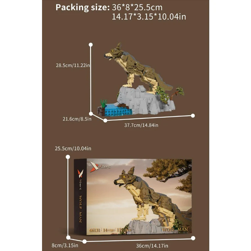 1192pcs Xbert ZY66131 Wolf - Image 6