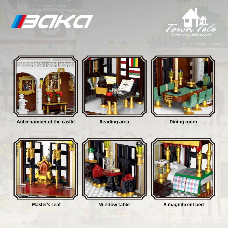 11930 pcs BK 33221 Luxurious Grand Palace - Image 3