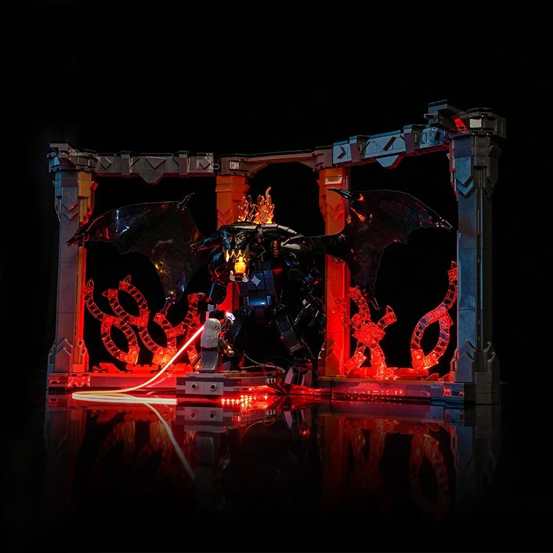 1201pcs The Lord of the Rings: Balrog™ Book Nook - Image 3