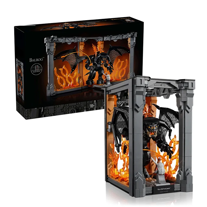 1201pcs The Lord of the Rings: Balrog™ Book Nook - Image 8