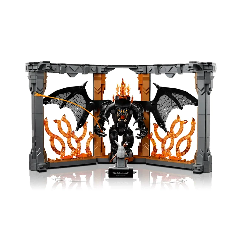 1201pcs The Lord of the Rings: Balrog™ Book Nook - Image 9