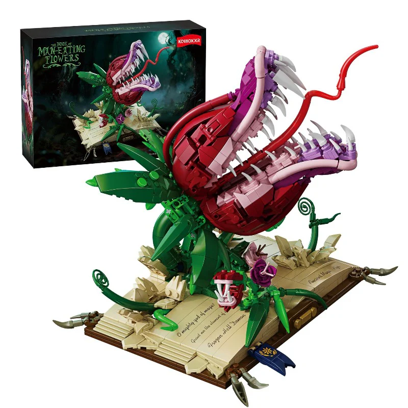 1208pcs KQIBOXXR KQ403 Carnivorous Plant Spellbook - Image 2