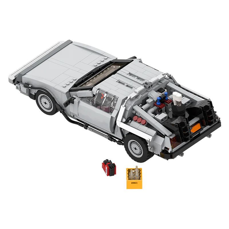1211pcs MOC Back to the Future(DeLorean Time Machine) - Image 2