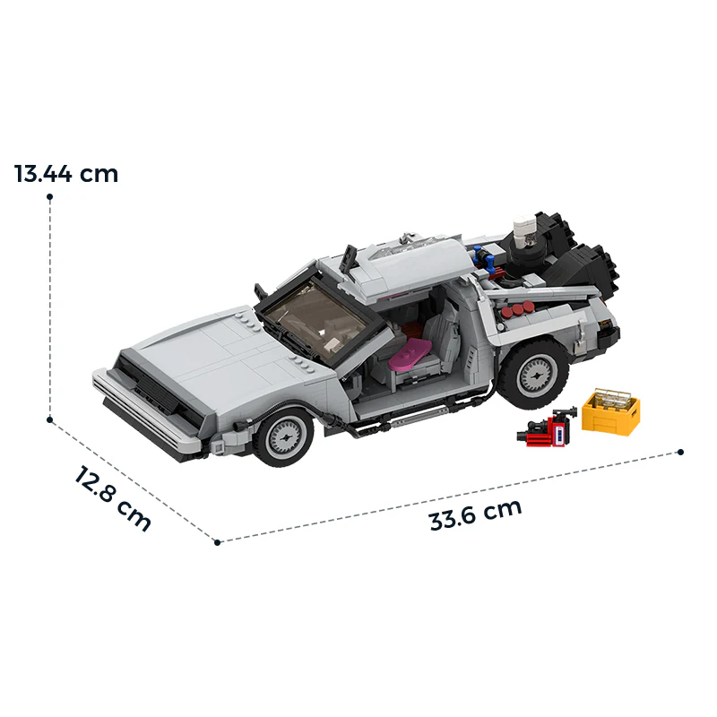 1211pcs MOC Back to the Future(DeLorean Time Machine) - Image 6