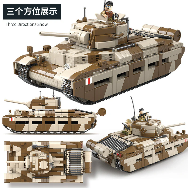 1211PCS QUANGUAN 100236 Matilida Infantry Tank MK.II A12 - Image 2