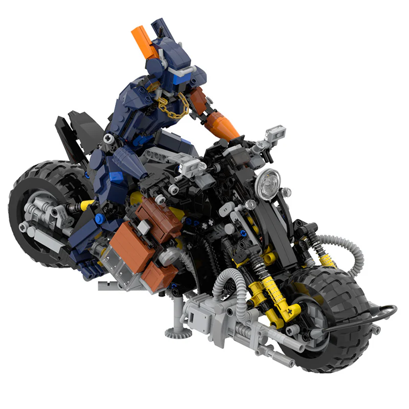 1212pcs MOC Chappie(Chappie and his bike) - Image 3