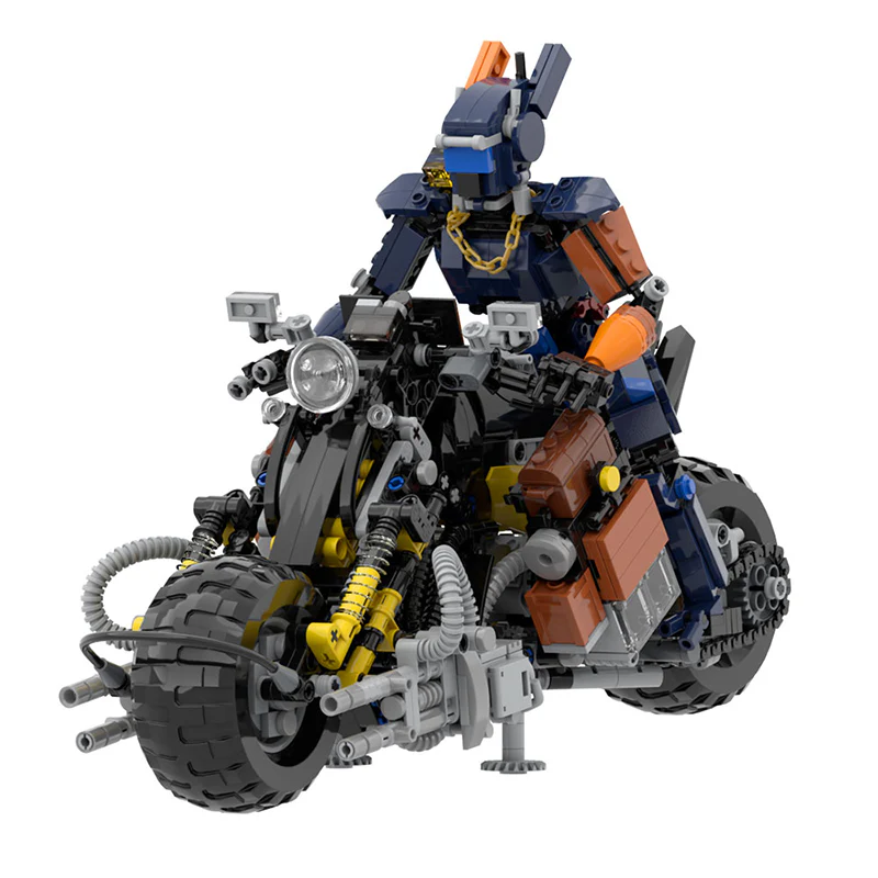 1212pcs MOC Chappie(Chappie and his bike) - Image 4