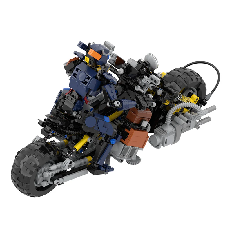 1212pcs MOC Chappie(Chappie and his bike) - Image 5