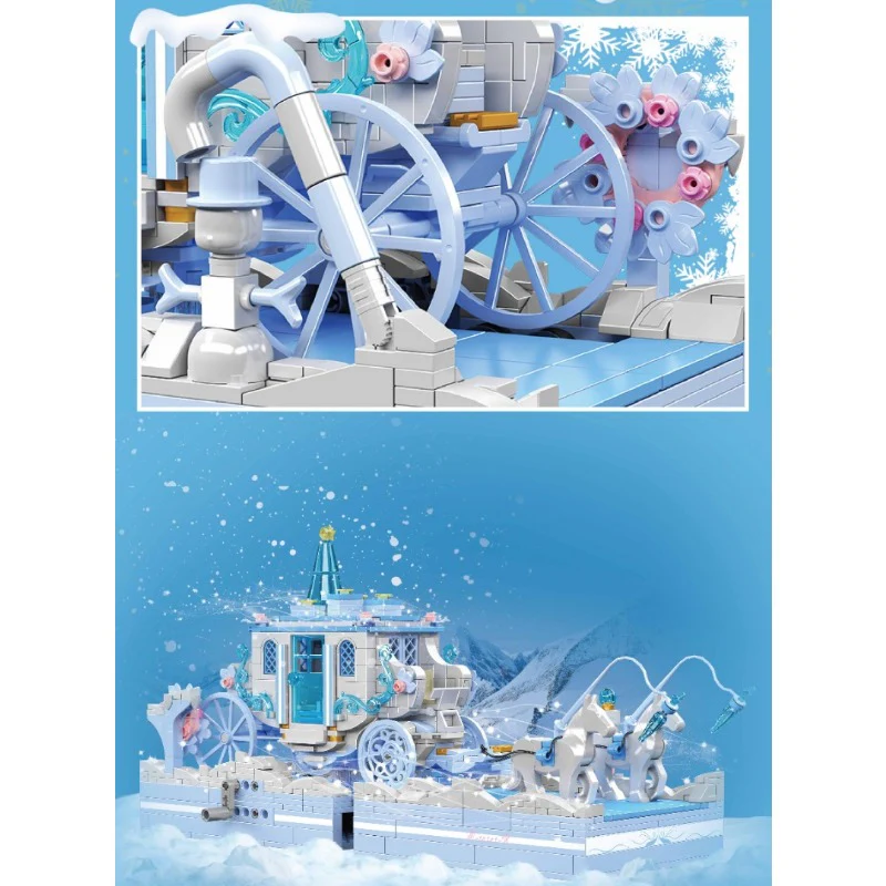 1214pcs Mouldking 10161 Snow White carriage - Image 4