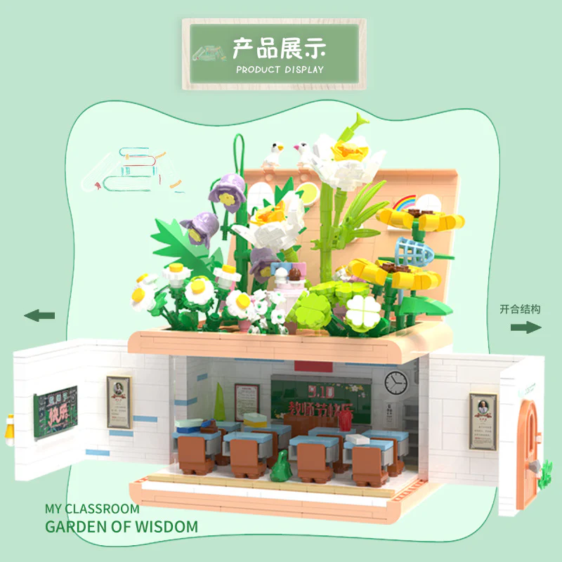 1218pcs ZHEGAO 663016 Garden Of Wisdom - Image 2