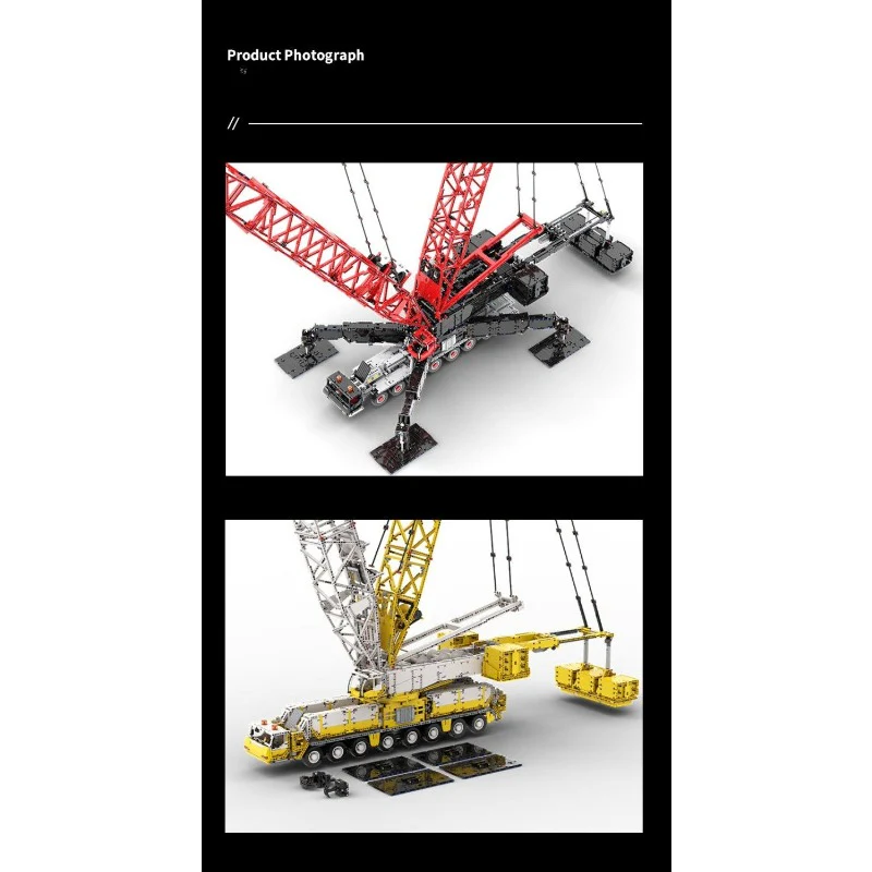 12294pcs Ubricks LG1750 Lattice boom crane - Image 10