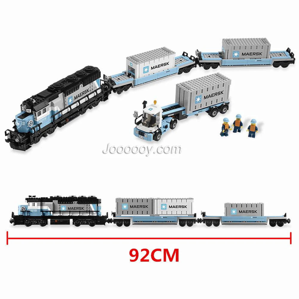 1234pcs x19049 Maersk Train Compatible  with 10219 21006 - Image 3