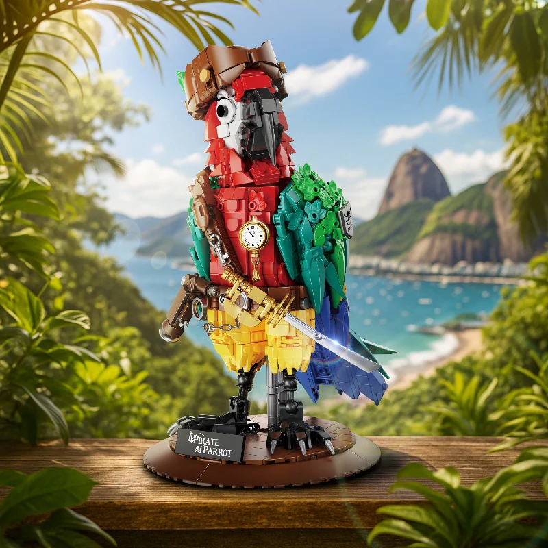 1236pcs MiYoo 33125 Pirate Parrot - Image 2