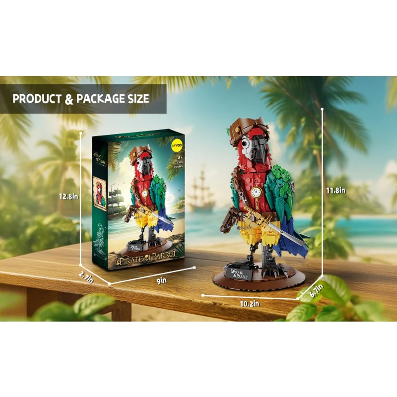 1236pcs MiYoo 33125 Pirate Parrot - Image 7