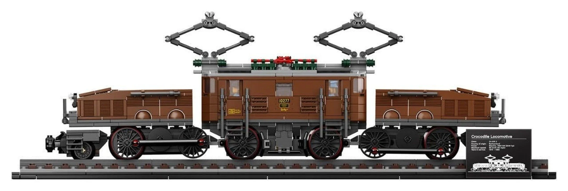 1271pcs KING 40010 Crocodile locomotive 10277 - Image 5